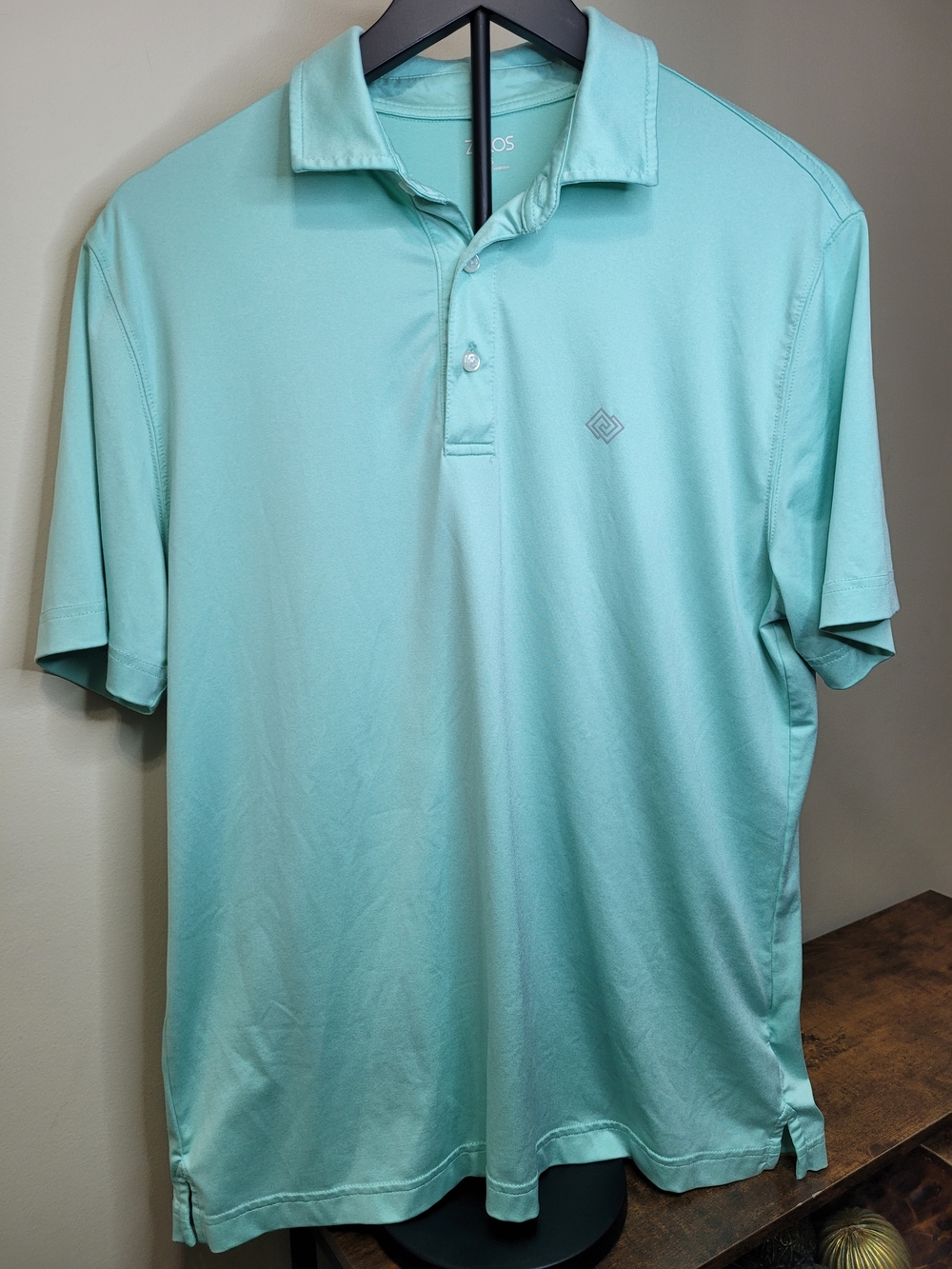 ZELOS Teal Performance Polo size Small